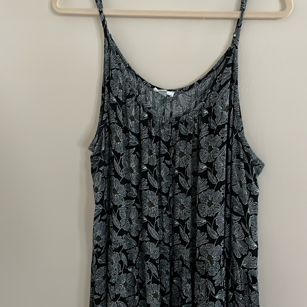 Gathered maxi dress